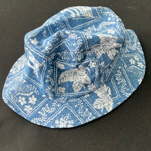 Reyn Spooner Lahaina Sailor blue white bucket hat L/XL NWOT